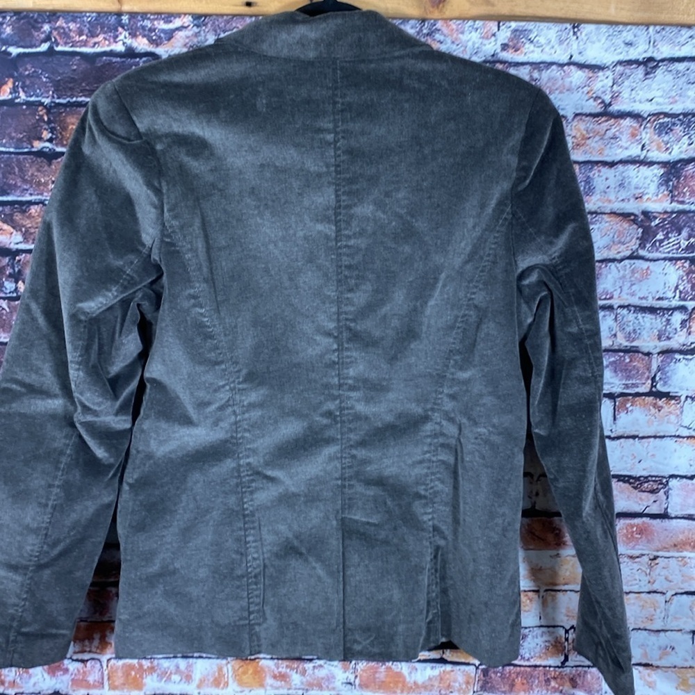 Northern Reflections Grey Corduroy Classic Button Up Blazer Jacket Size M - Picture 13 of 15